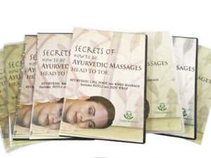This set includes all 8 DVDs and the accompanying book ''Secrets of How to do Ayurvedic Massages