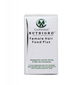 The Nutrigro Female Hair Food Plus Capsules help maintain healthy existing hair growth & follicular health for women over 35 years of age.