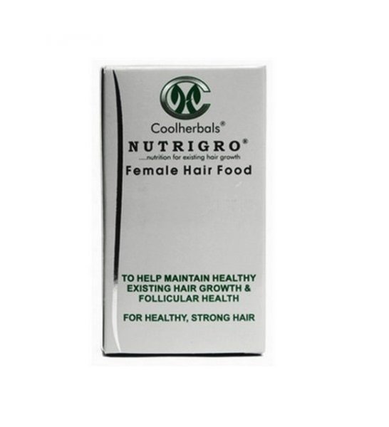 Nutrigro Female Hair Food - 60 Capsules.Food To The Hair And Scalp